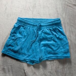 Rue 21 Womens Blue Terry Cloth Drawstring Lounge Shorts Size M